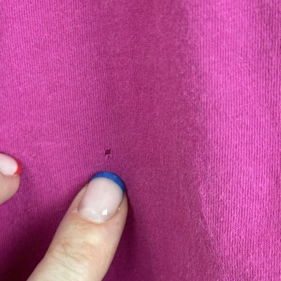 Johnny Was JWLA Women Pink Purple Dress size M Embroidered Floral Tunic Top - Picture 9 of 11